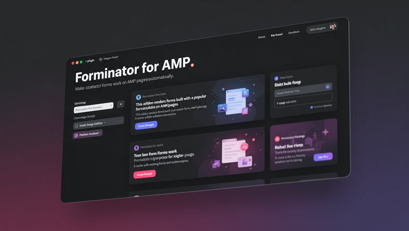 Preview of Forminator for AMP