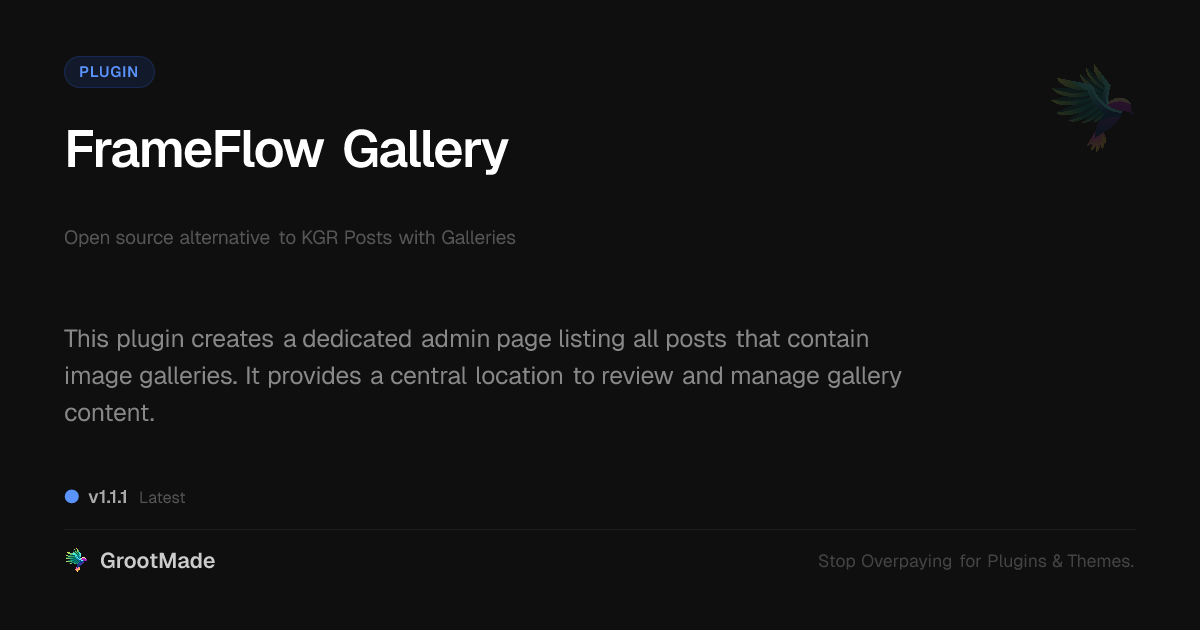 Preview of FrameFlow Gallery