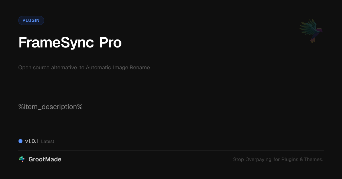 Preview of FrameSync Pro