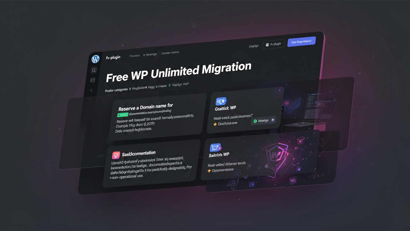 Preview of Free WP Unlimited Migration