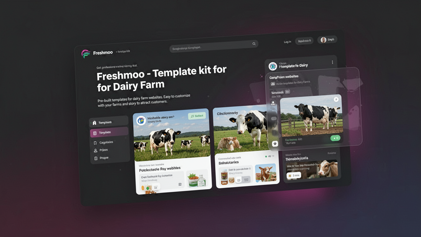 Preview of Freshmoo - Template kit for Dairy Farm