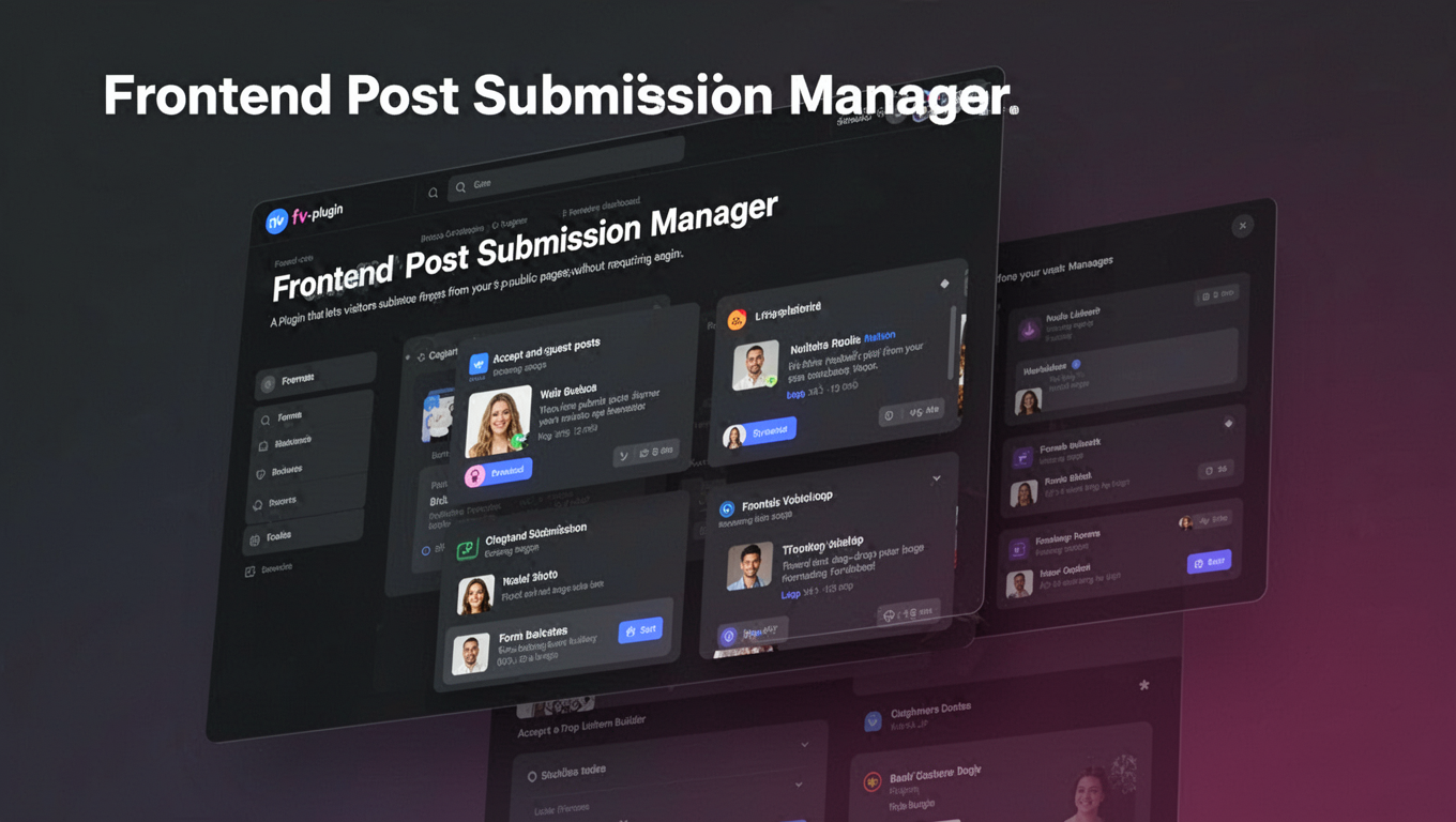 Preview of Frontend Post Submission Manager