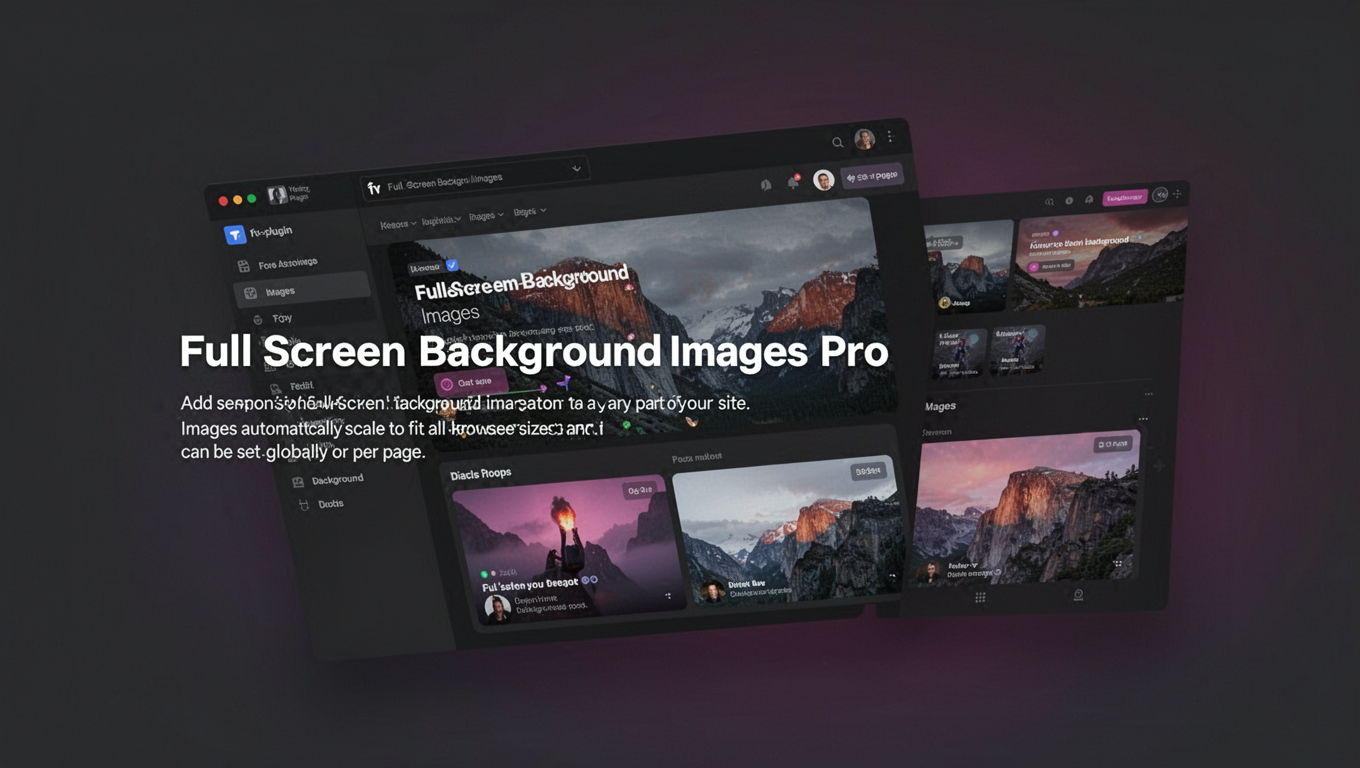 Preview of Full Screen Background Images Pro