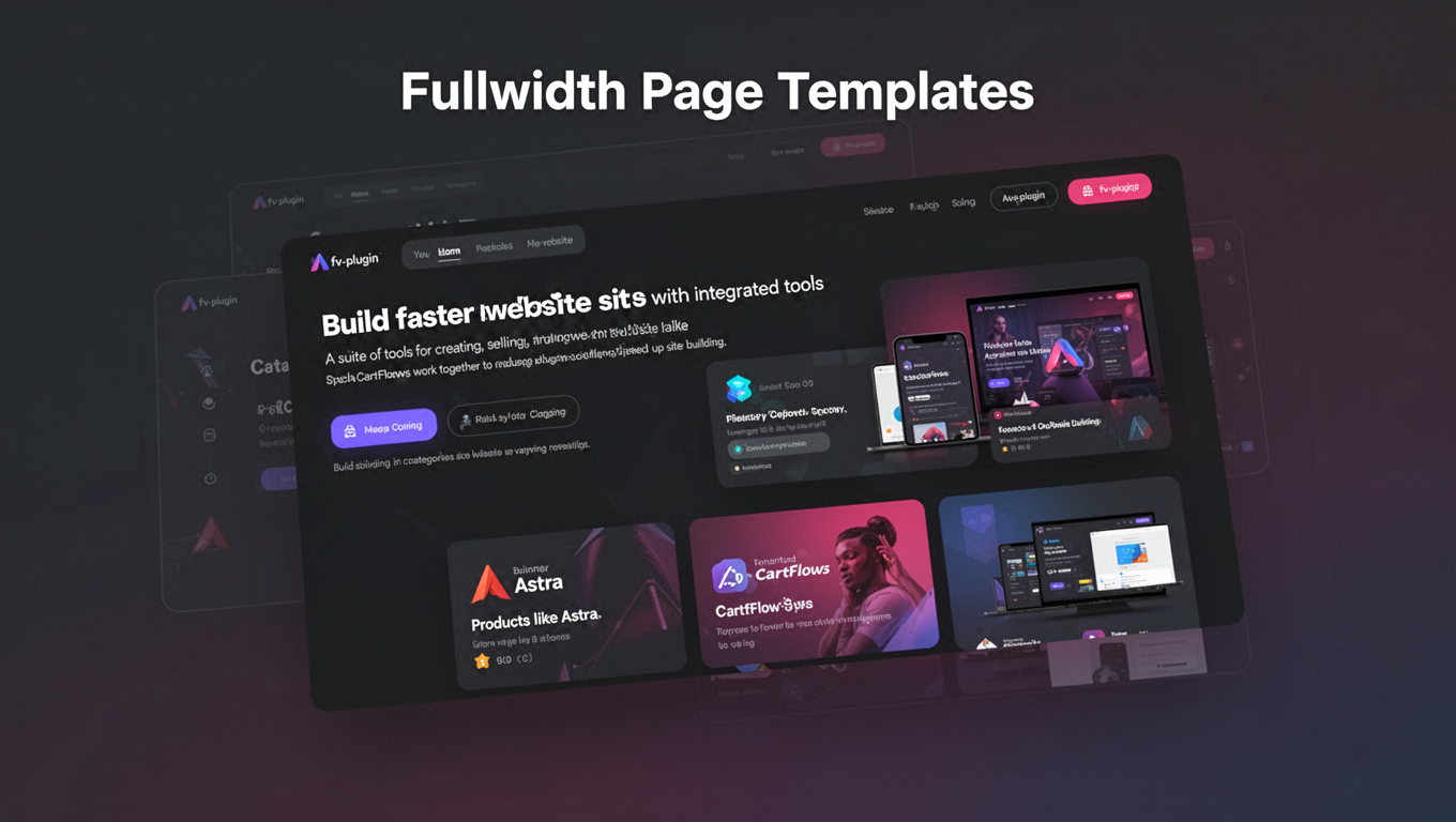 Preview of Fullwidth Page Templates