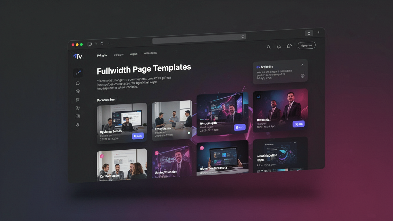 Preview of Fullwidth Page Templates