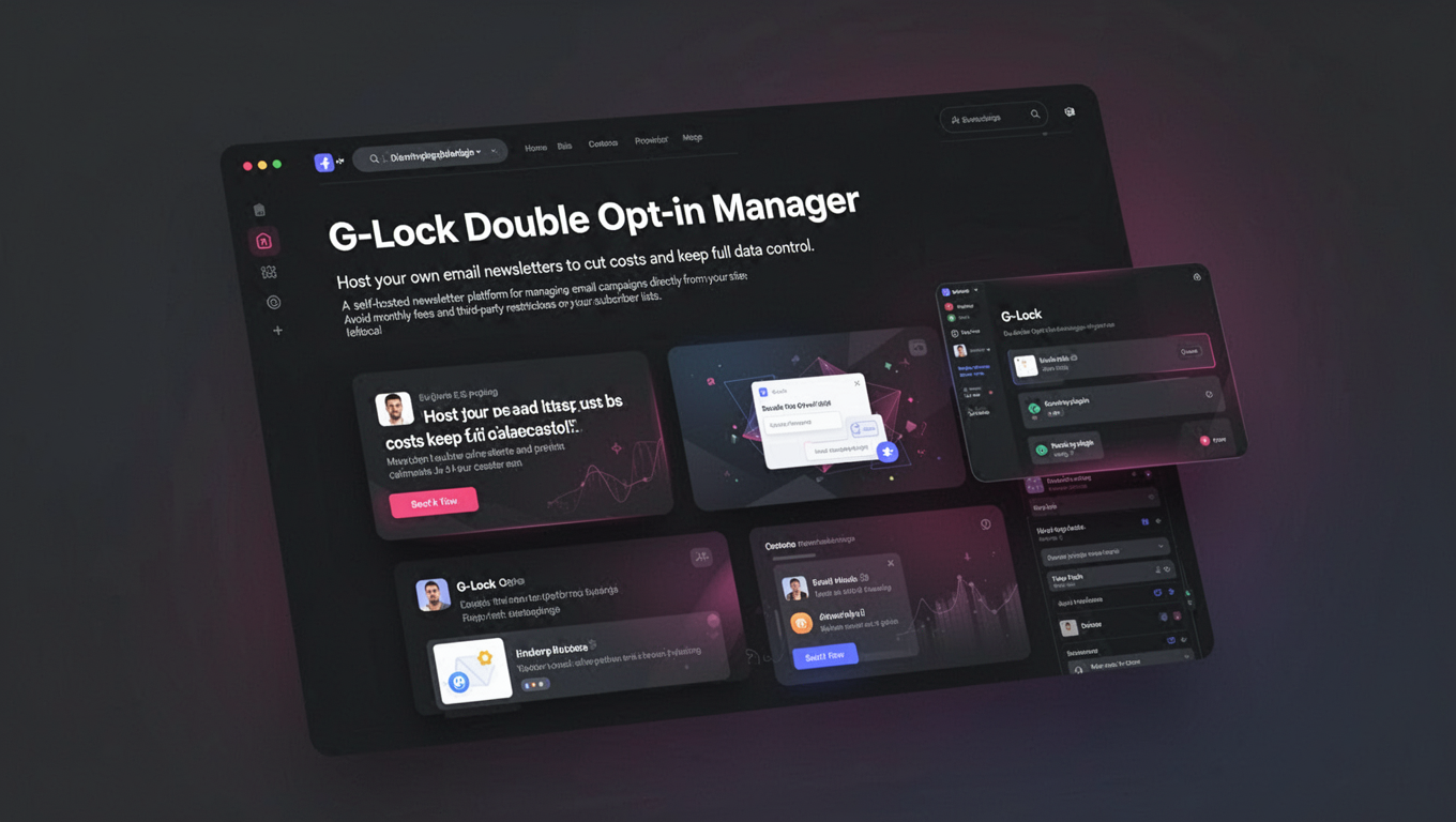 Preview of G-Lock Double Opt-in Manager