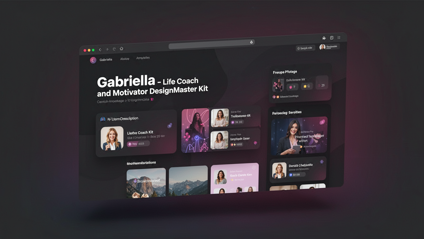 Preview of Gabriella - Life Coach and Motivator DesignMaster Kit