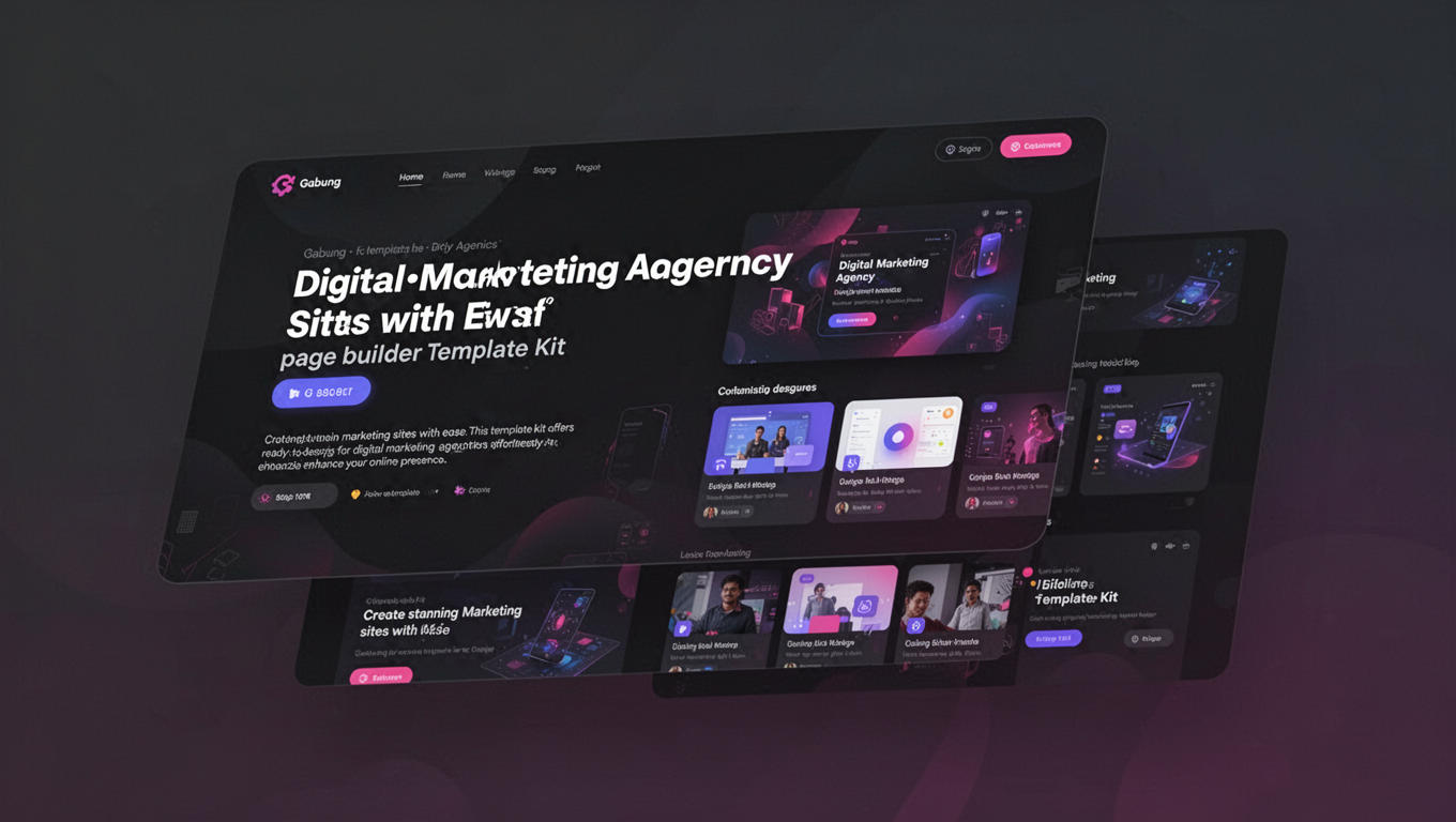 Preview of Gabung - Digital Marketing Agency Elementor Template Kit