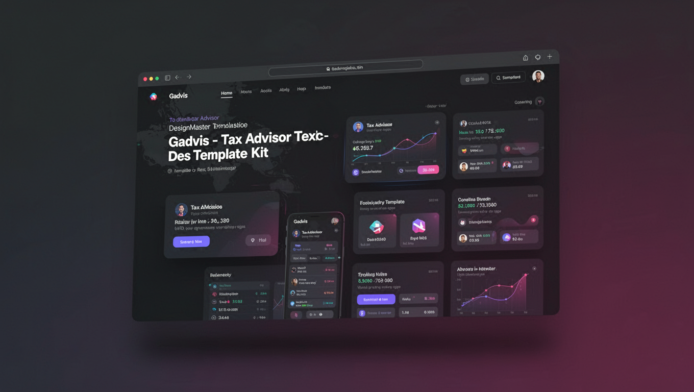 Preview of Gadvis - Tax Advisor DesignMaster Template Kit