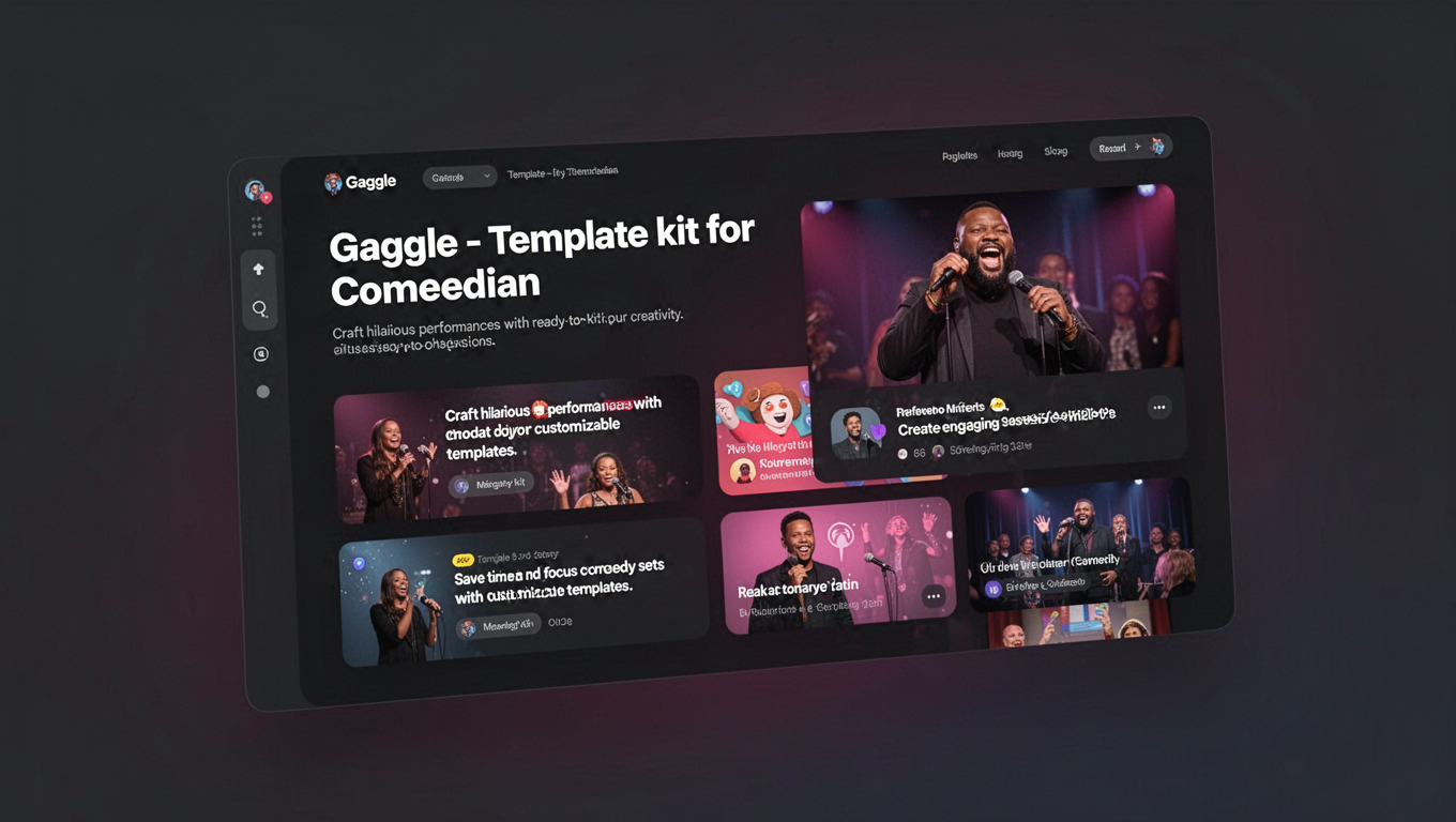 Preview of Gaggle - Template kit for Comedian
