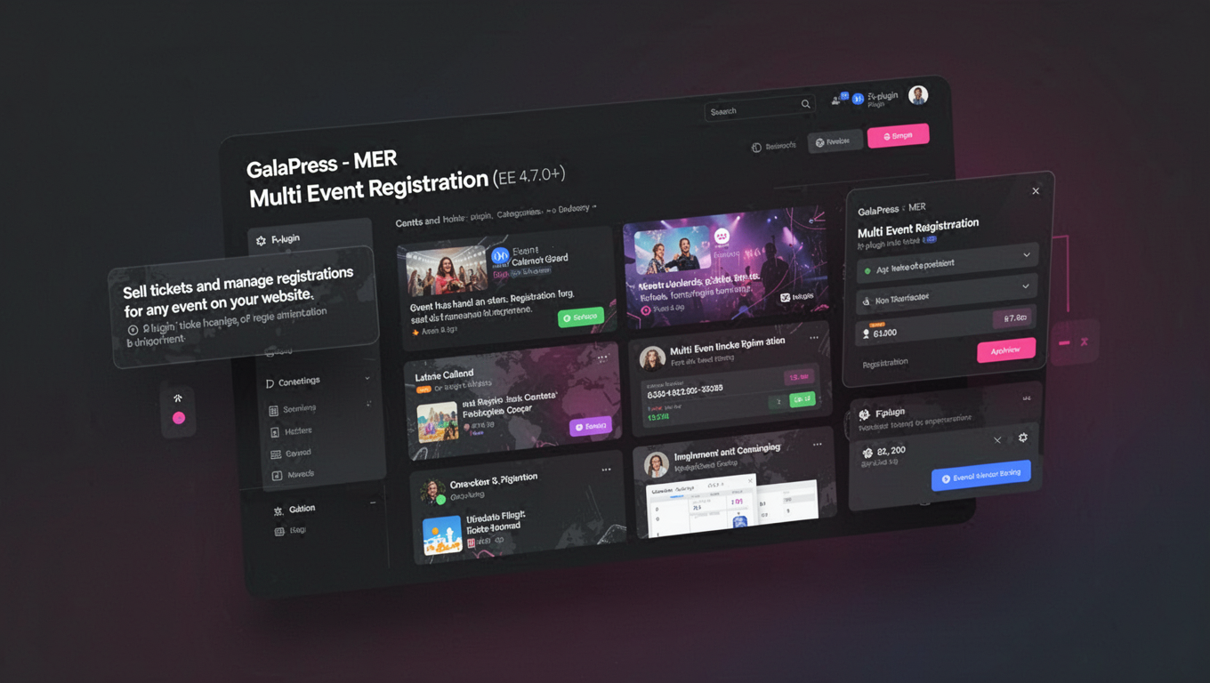Preview of GalaPress - MER - Multi Event Registration (EE 4.7.0+)