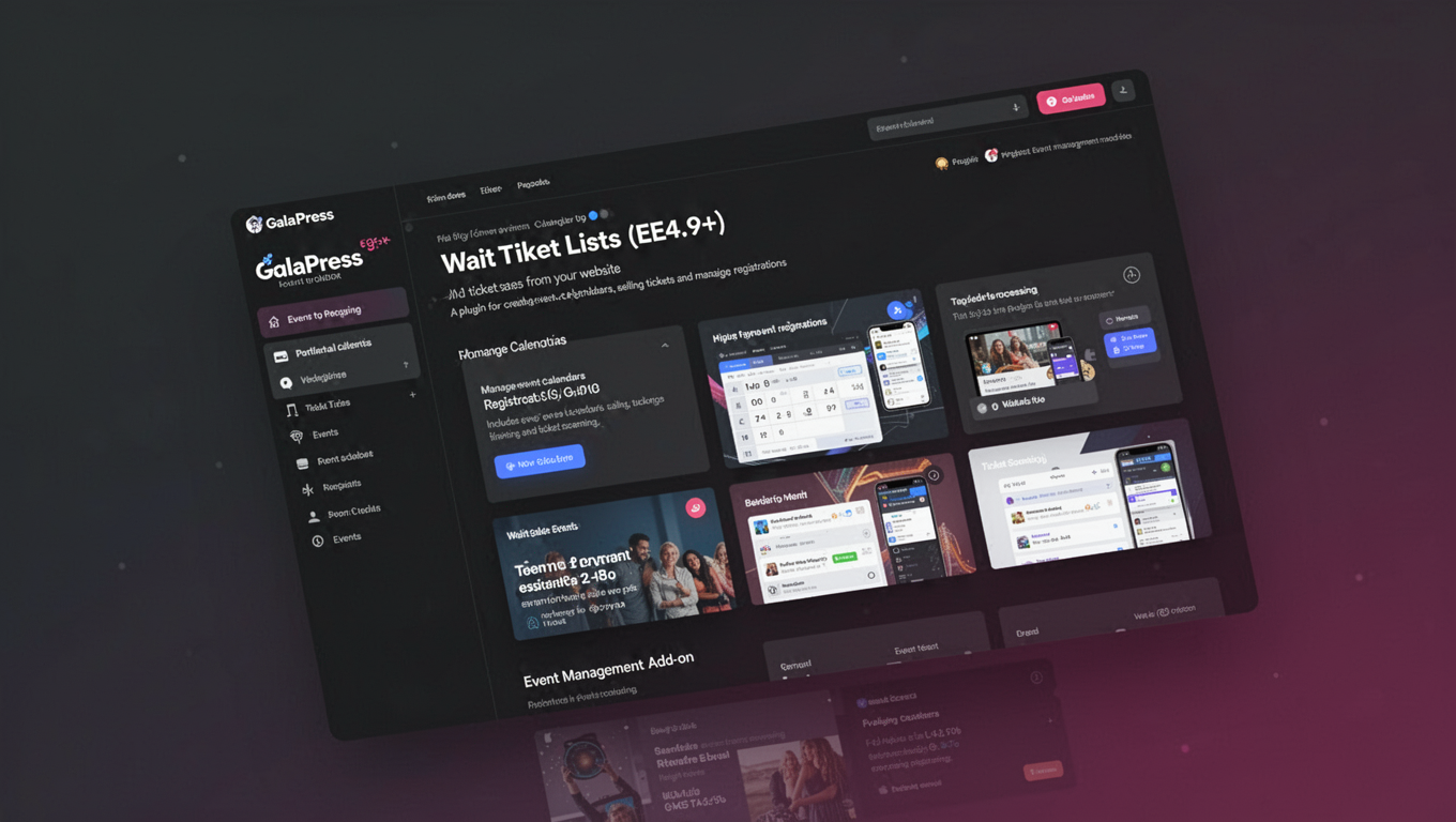 Preview of GalaPress - Wait Lists (EE4.9+)