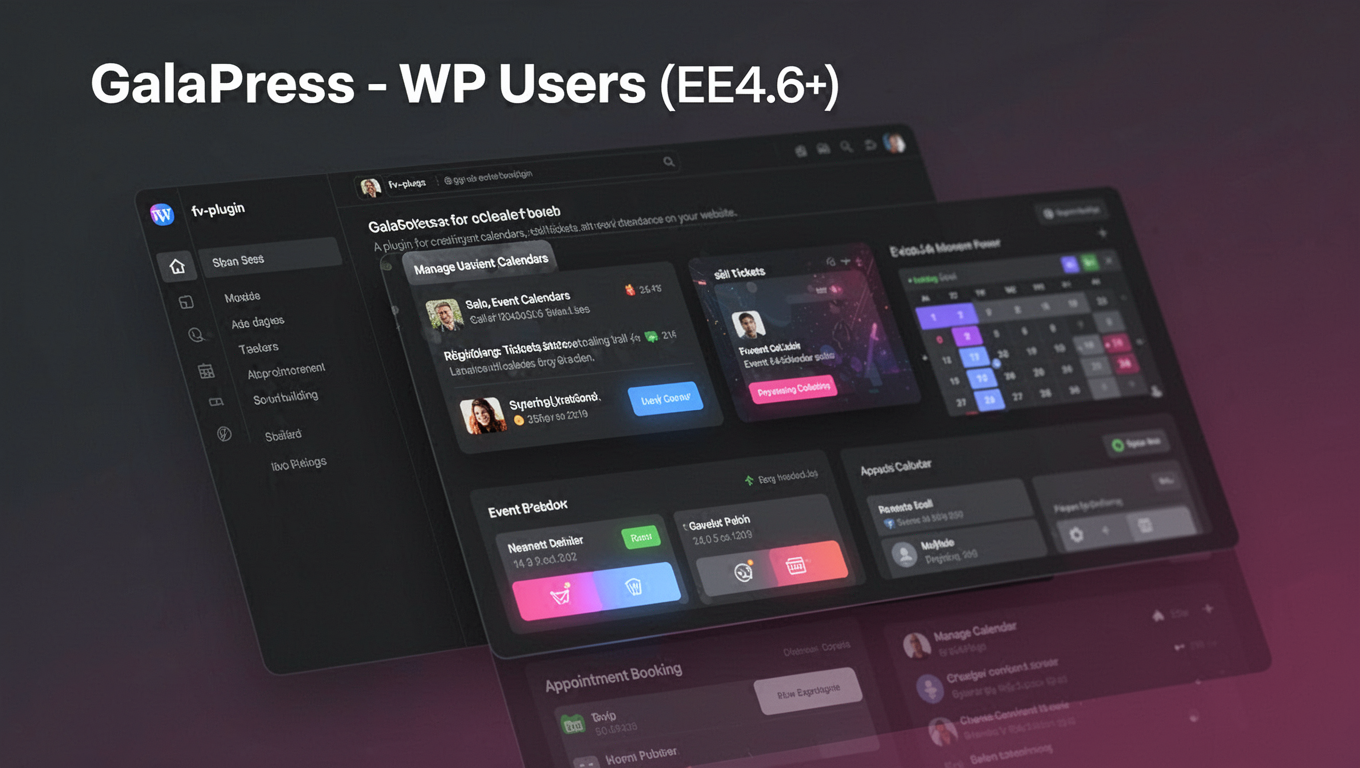 Preview of GalaPress - WP Users (EE4.6+)