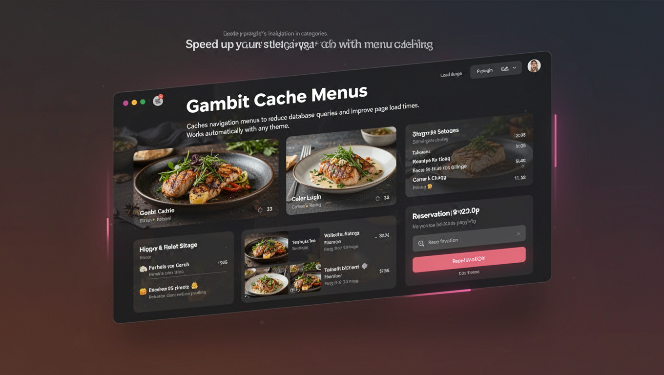 Preview of Gambit Cache Menus