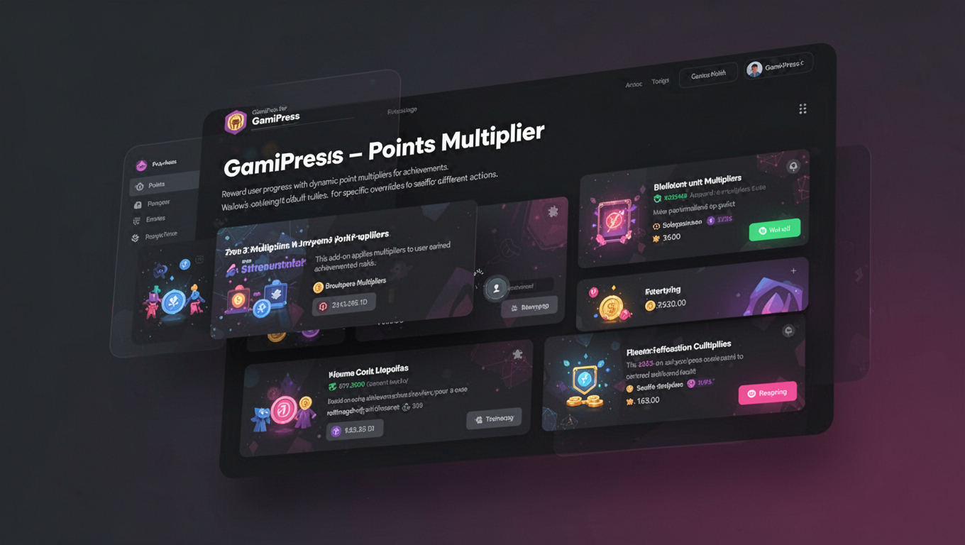 Preview of GamiPress - Points Multiplier