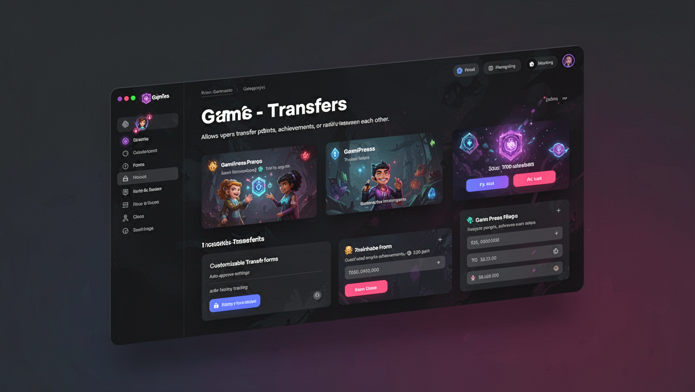Preview of GamiPress - Transfers