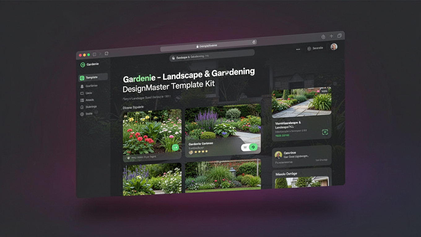 Preview of Gardenie - Landscape & Gardening DesignMaster Template Kit