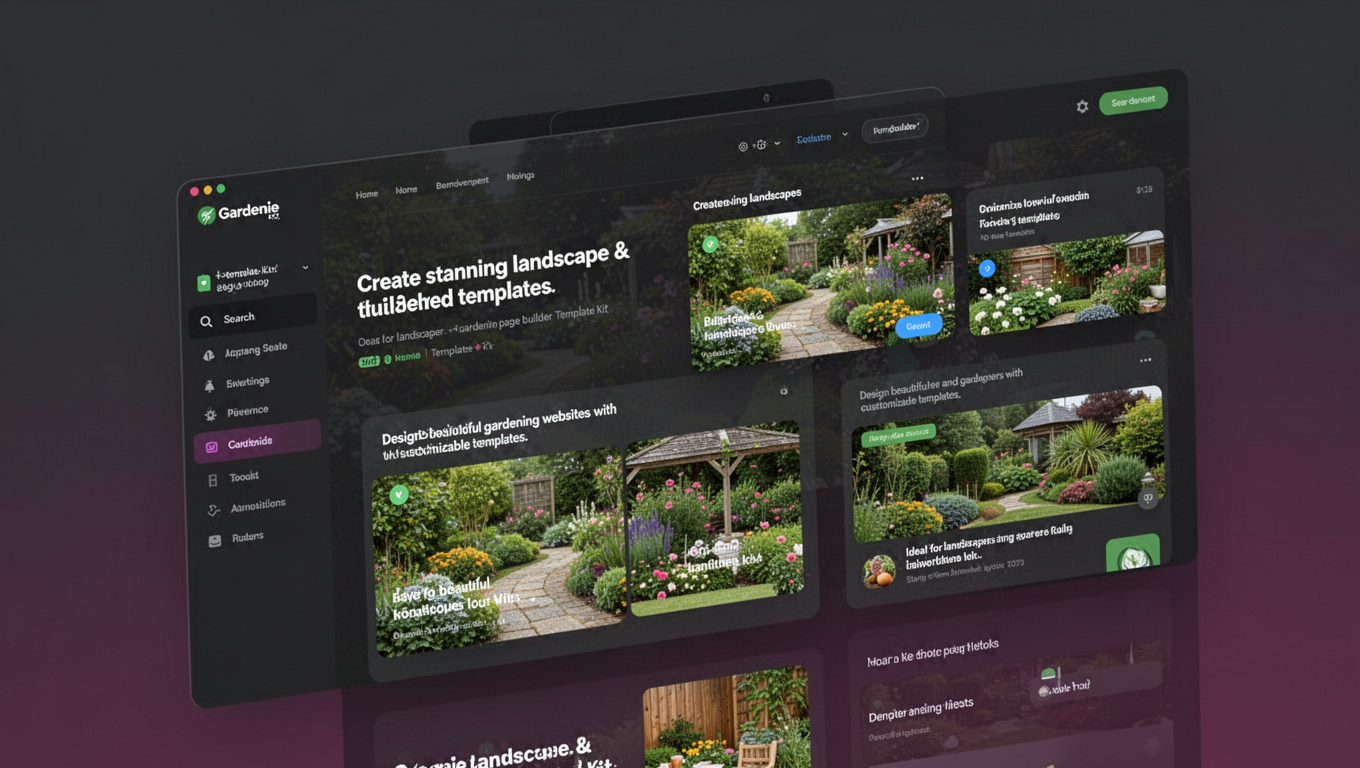 Preview of Gardenie - Landscape & Gardening Elementor Template Kit
