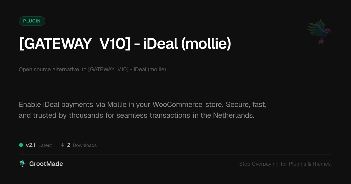Preview of [GATEWAY V10] - iDeal (mollie)