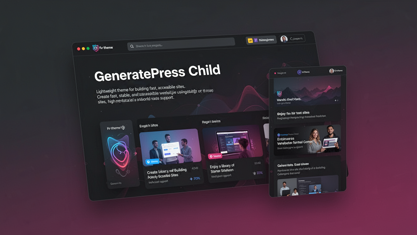 Preview of GeneratePress Child