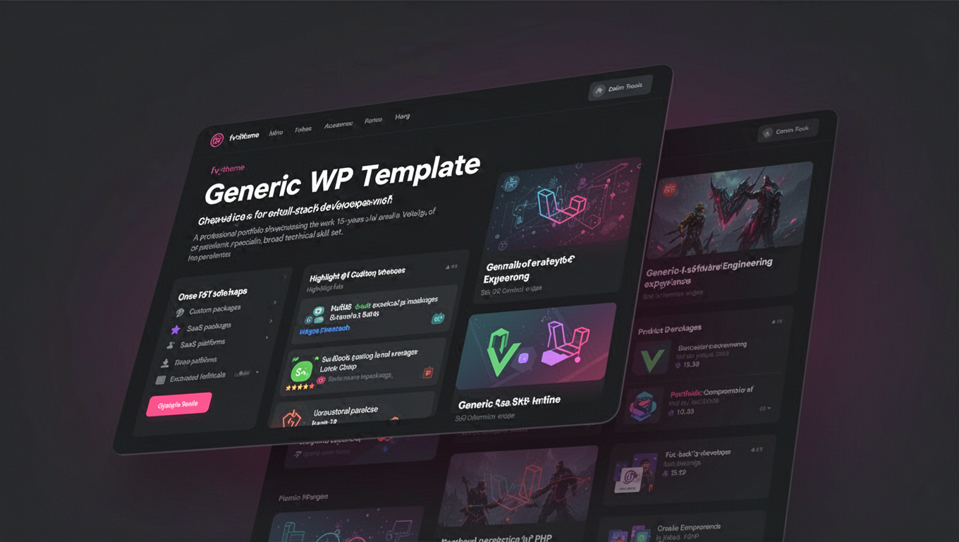 Preview of Generic WP Template