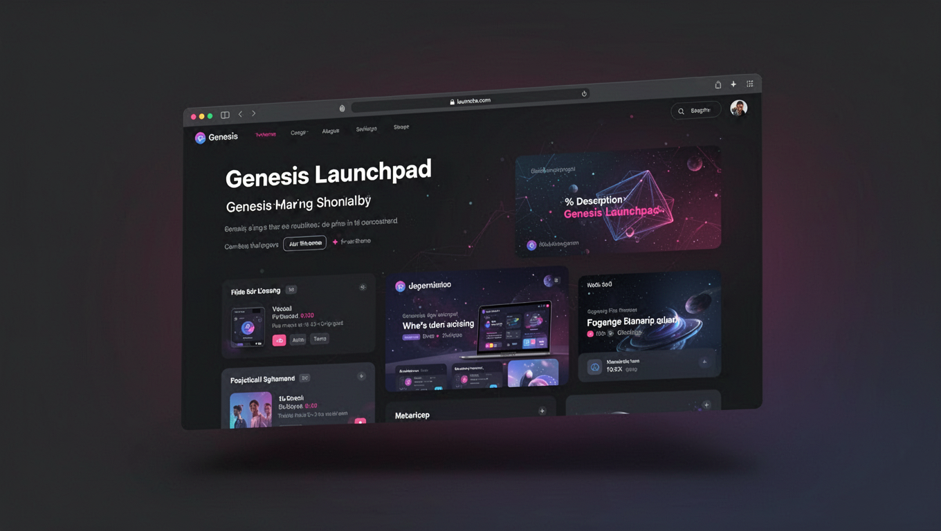 Preview of Genesis Launchpad