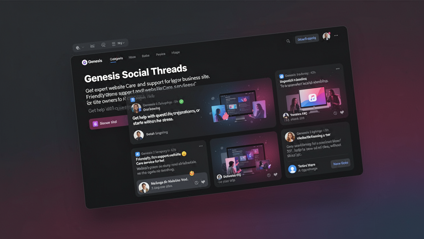 Preview of Genesis Social Threads