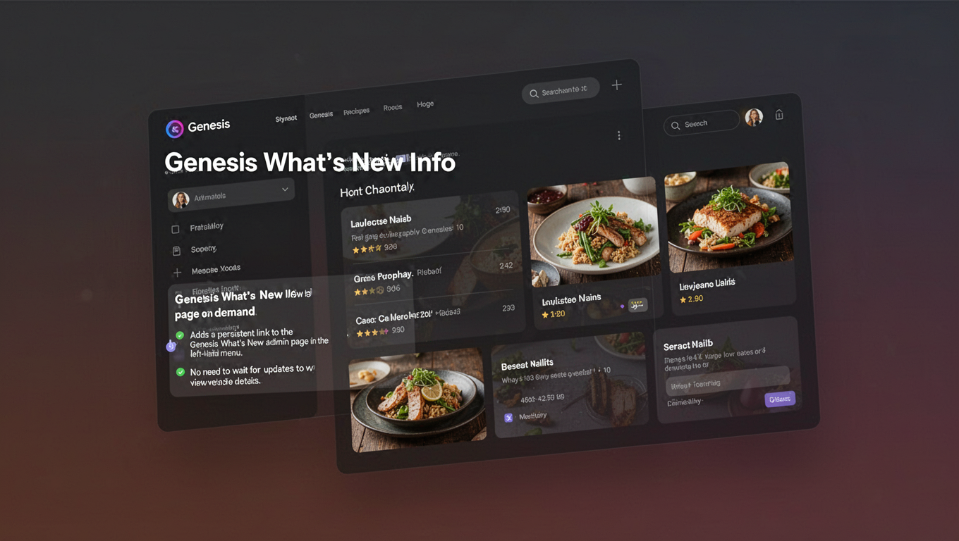 Preview of Genesis What's New Info