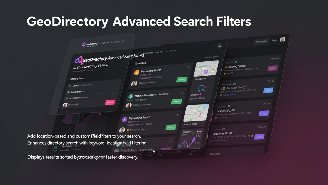 Preview of GeoDirectory Advanced Search Filters