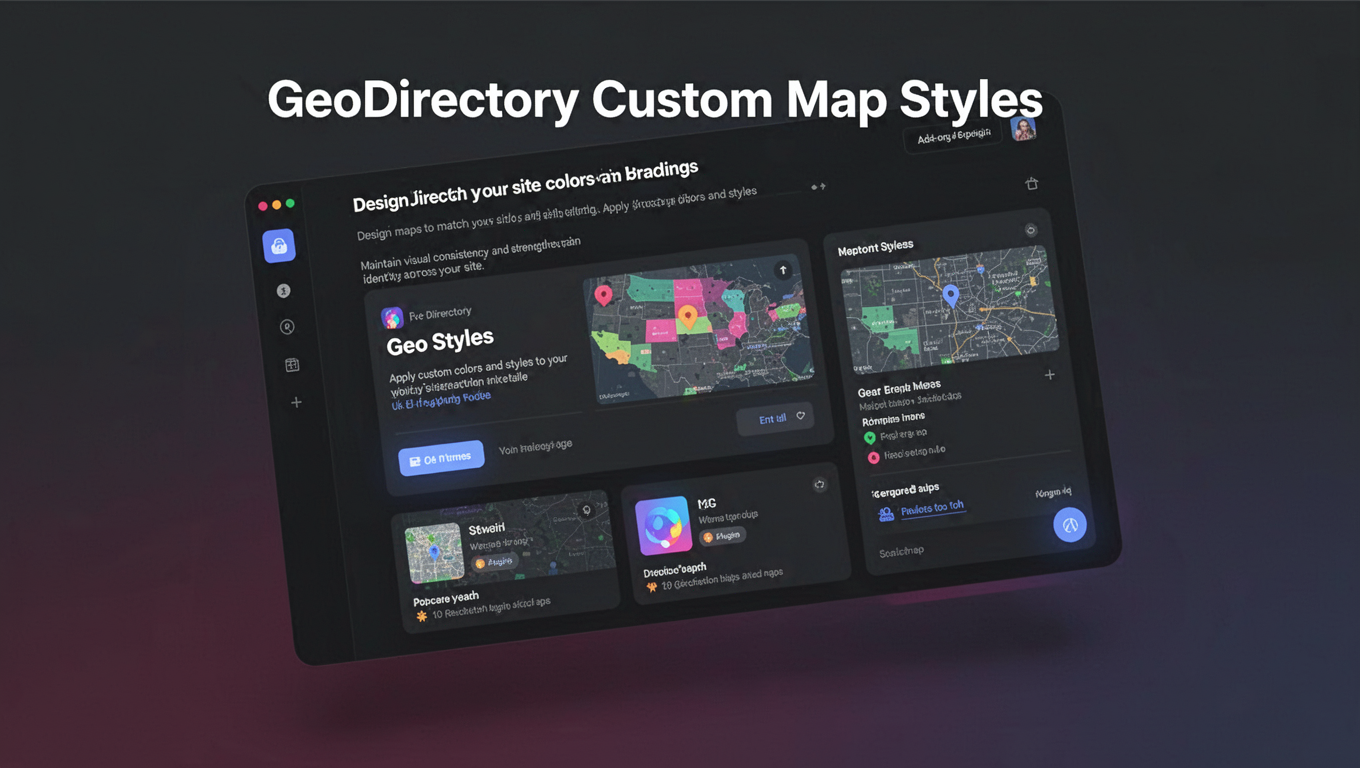 Preview of GeoDirectory Custom Map Styles