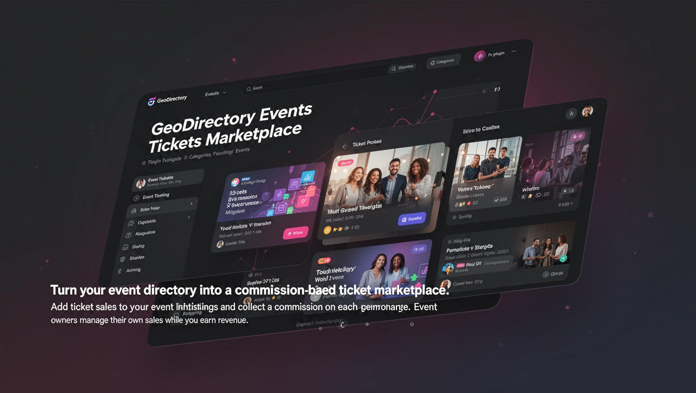 Preview of GeoDirectory Events Tickets Marketplace