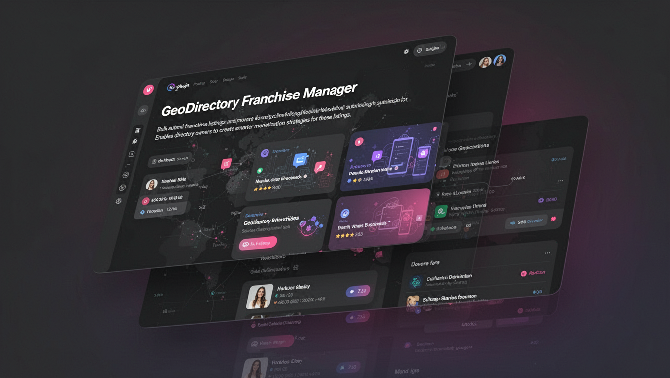 Preview of GeoDirectory Franchise Manager