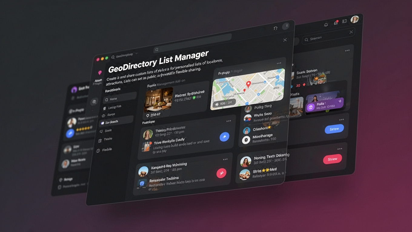 Preview of GeoDirectory List Manager