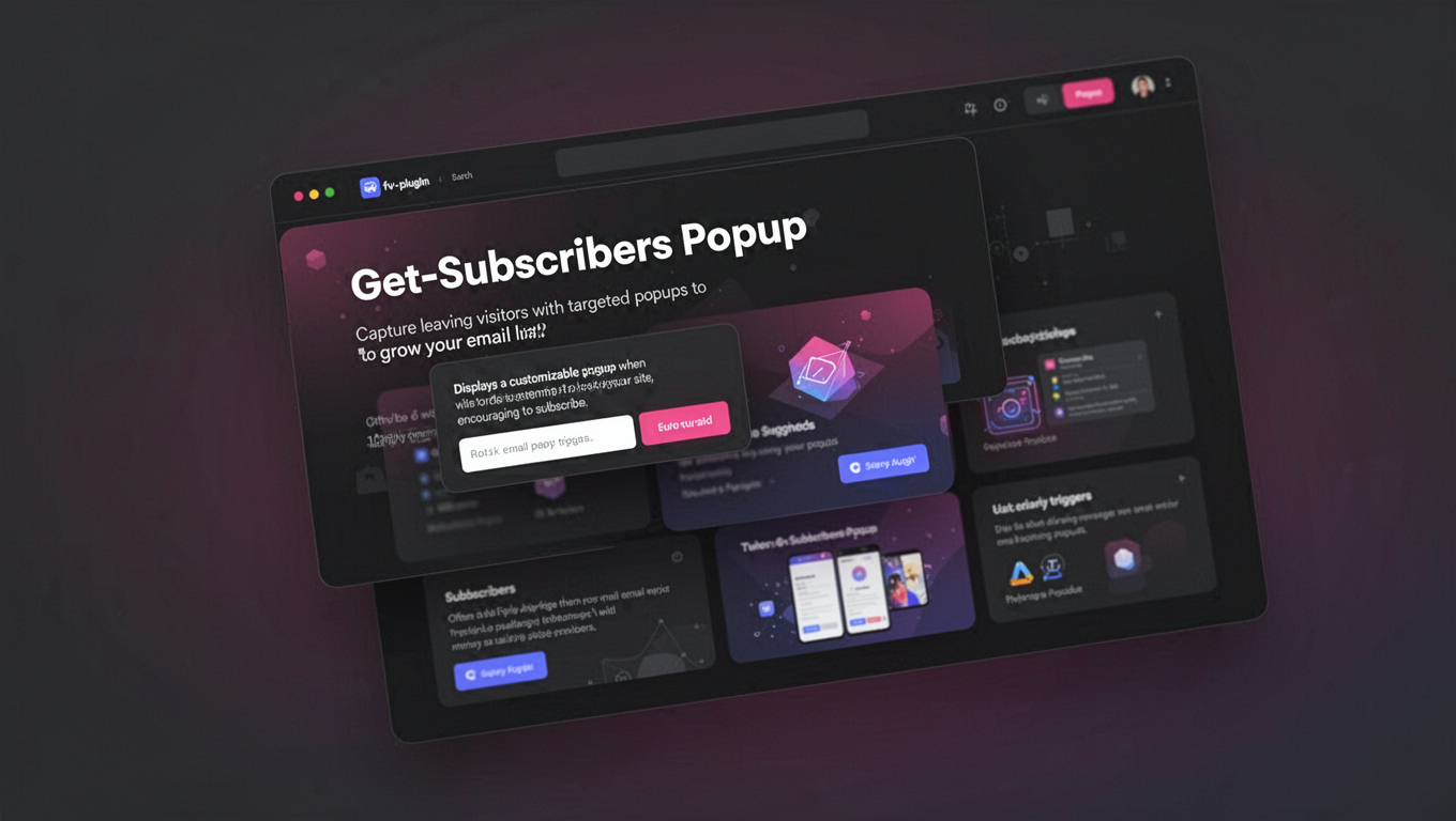 Preview of Get-Subscribers Popup