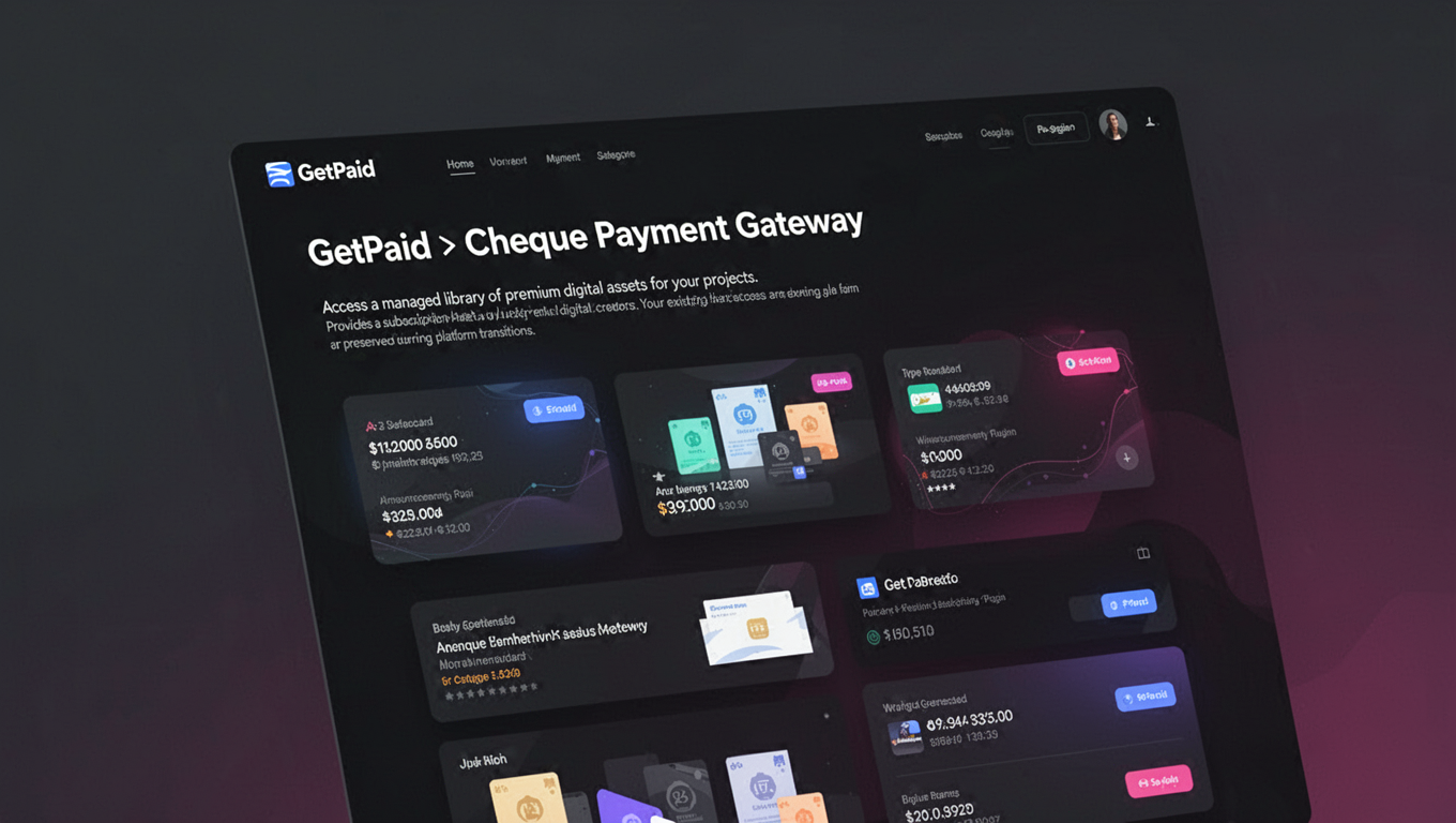 Preview of GetPaid > Cheque Payment Gateway