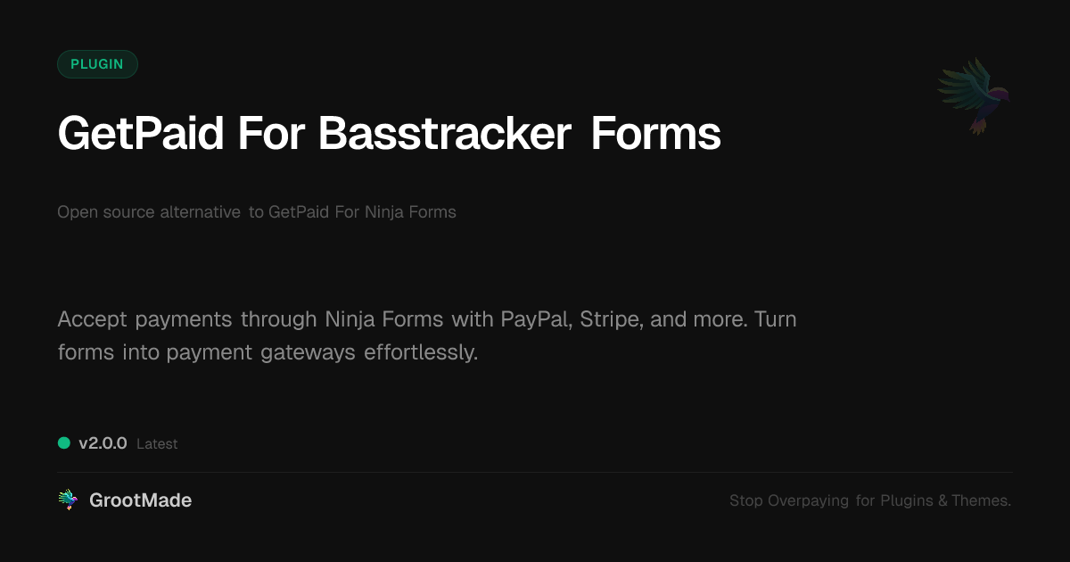 Preview of GetPaid For Basstracker Forms
