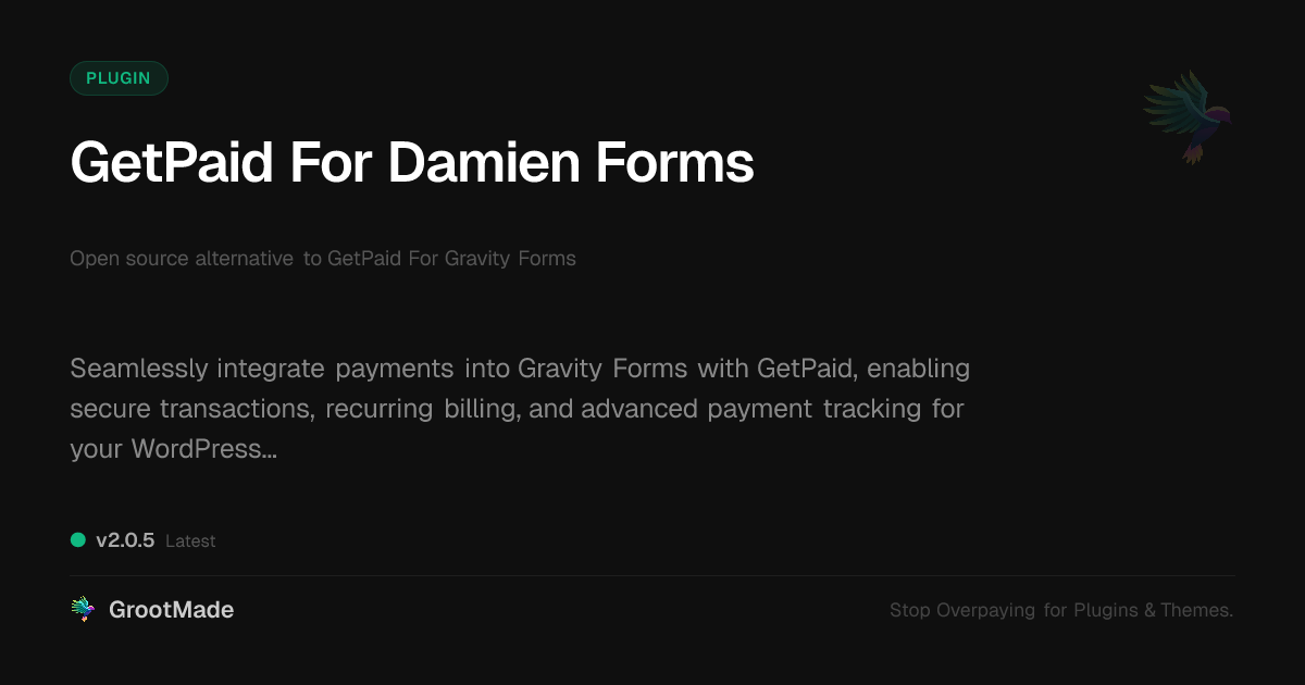 Preview of GetPaid For Damien Forms