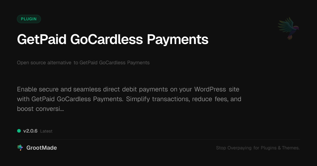 Preview of GetPaid GoCardless Payments