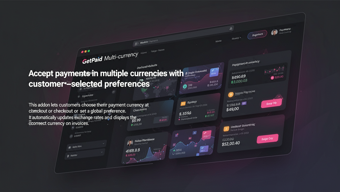 Preview of GetPaid Multi-currency