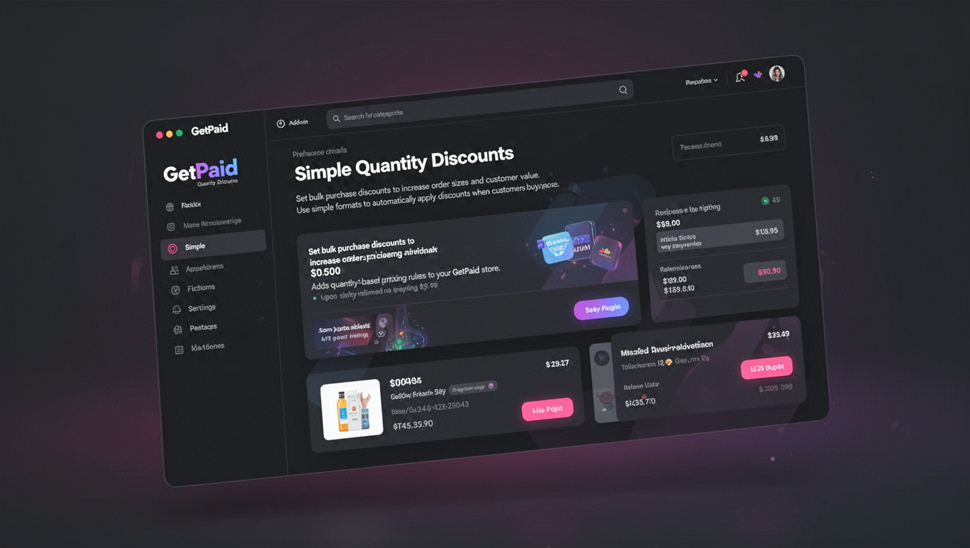Preview of GetPaid > Simple Quantity Discounts