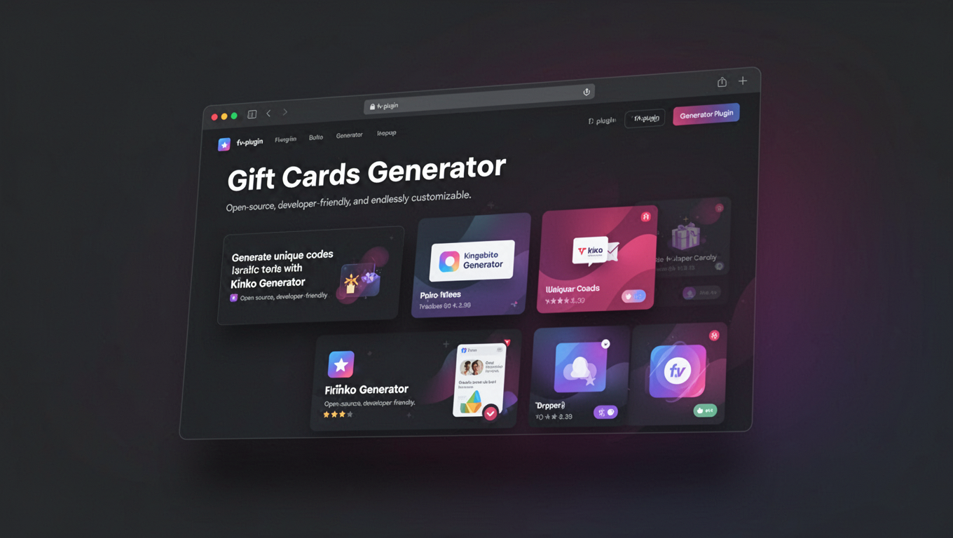 Preview of Gift Cards Generator