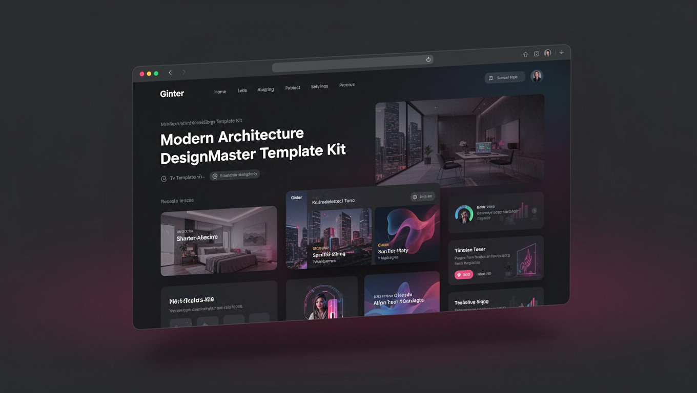 Preview of Ginter - Modern Architecture DesignMaster Template Kit