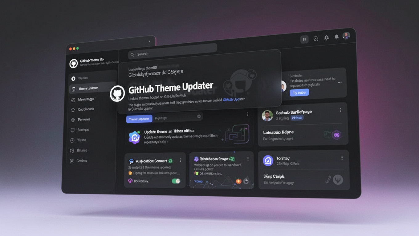 Preview of GitHub Theme Updater