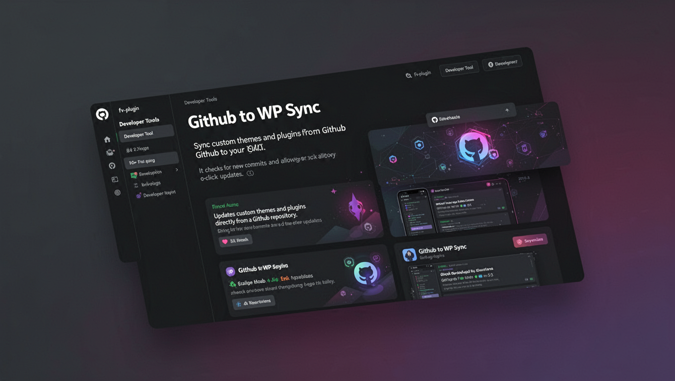 Preview of Github to WP Sync