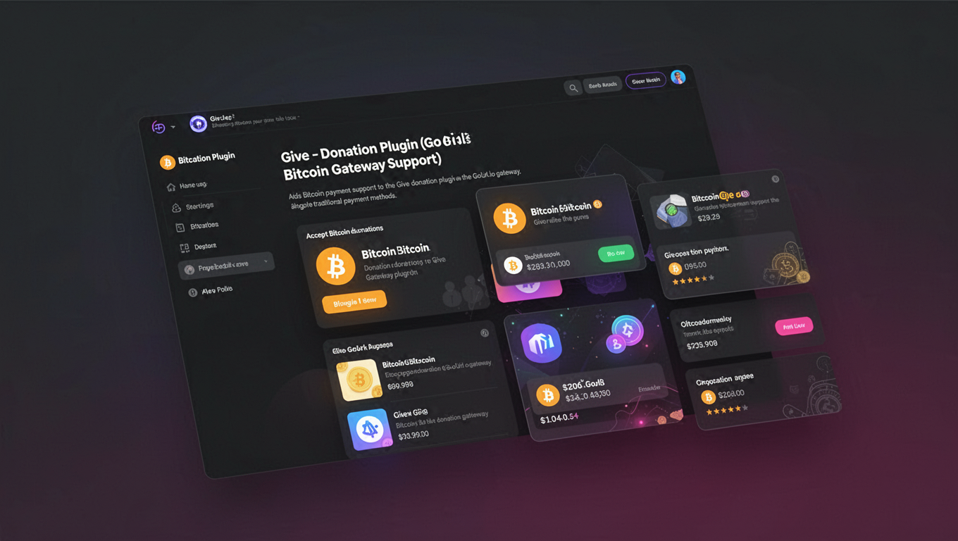Preview of Give - Donation Plugin (GoUrl Bitcoin Gateway Support)