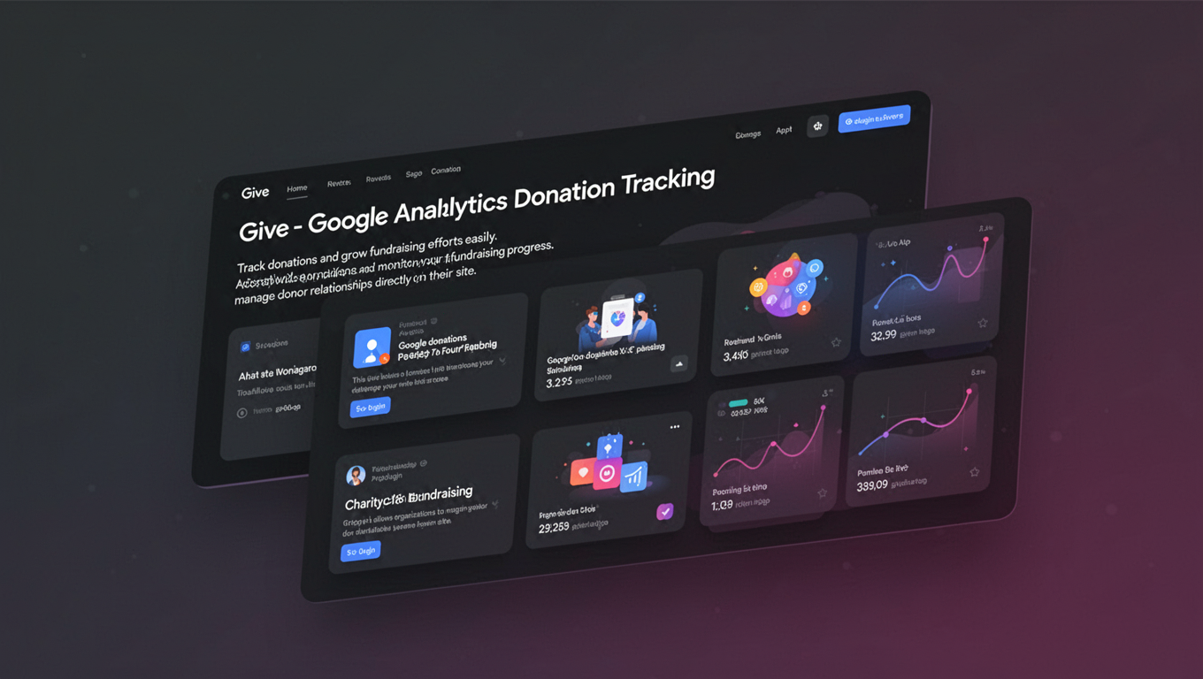 Preview of Give - Google Analytics Donation Tracking