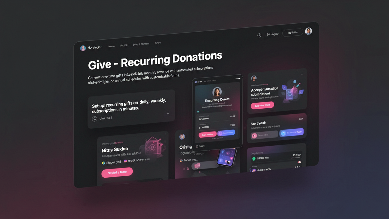 Preview of Give - Recurring Donations