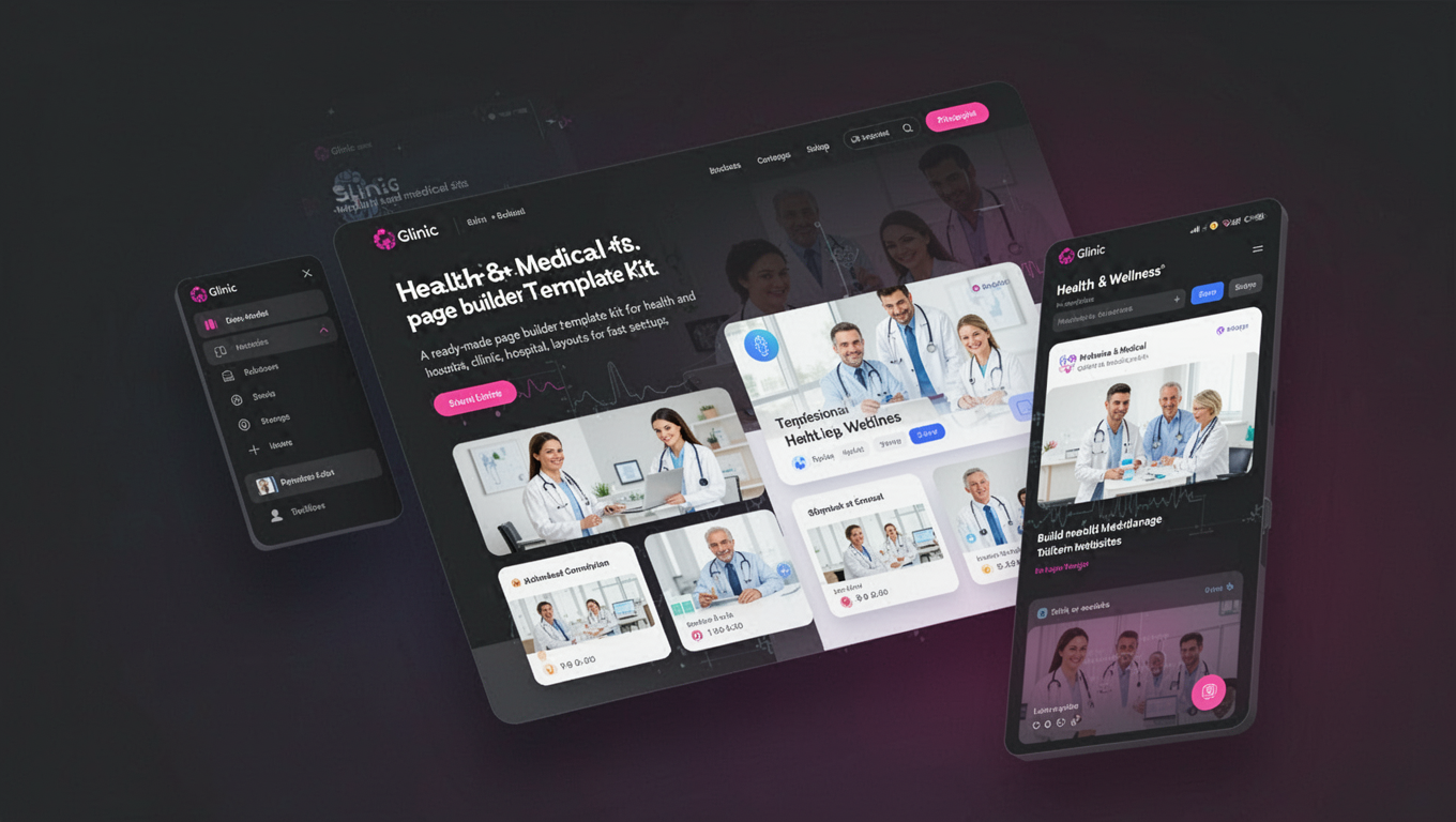 Preview of Glinic - Health & Medical Elementor Template Kit