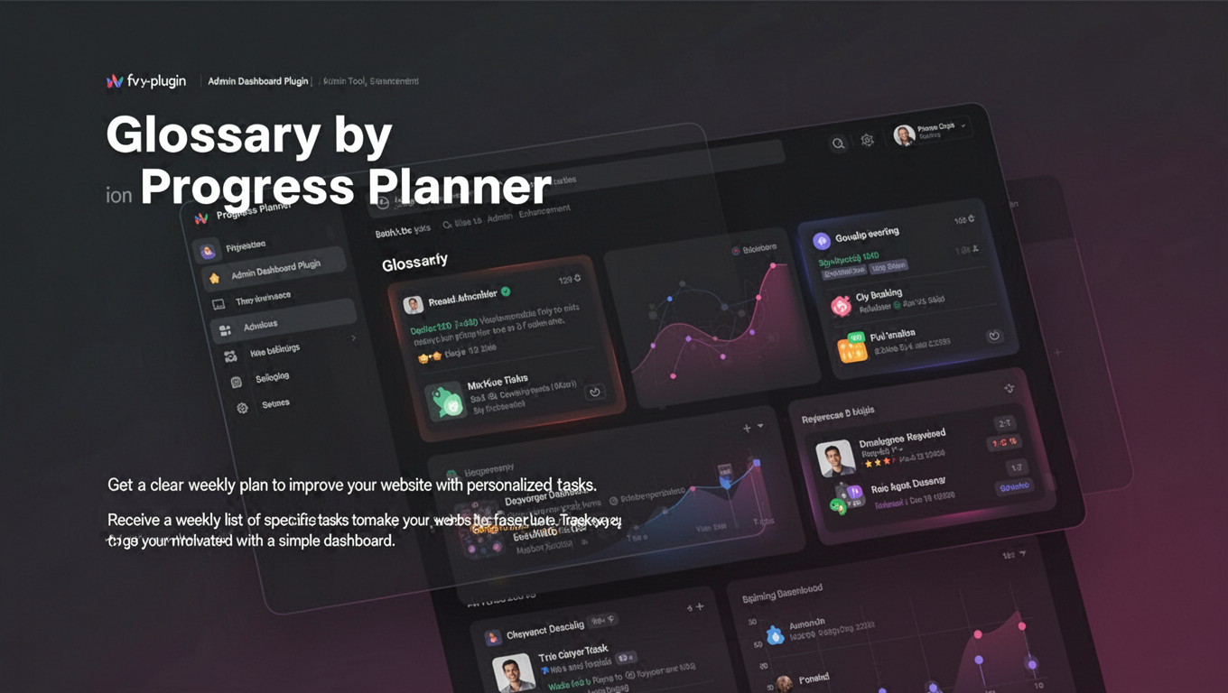 Preview of Glossary by Progress Planner
