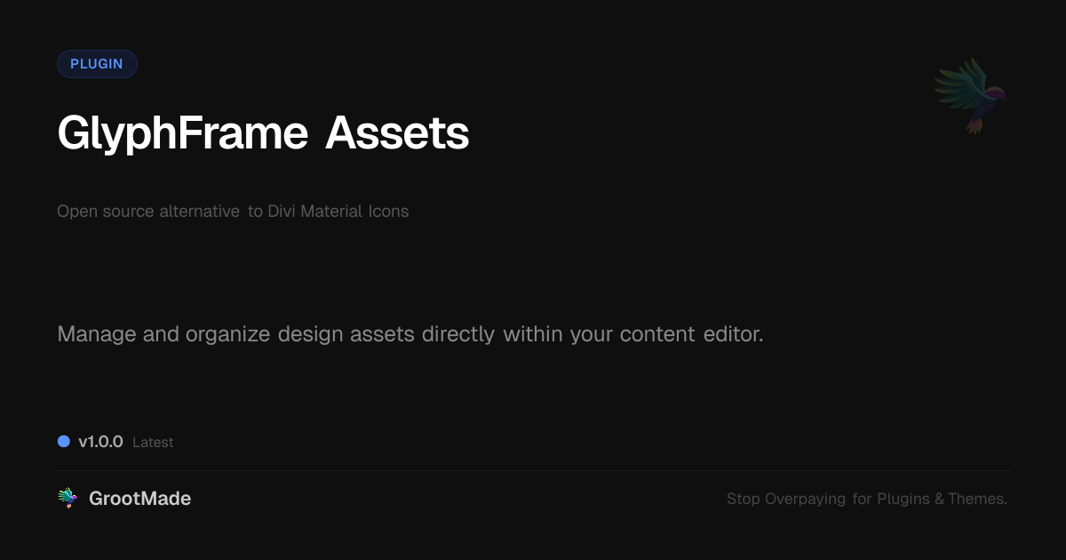 Preview of GlyphFrame Assets